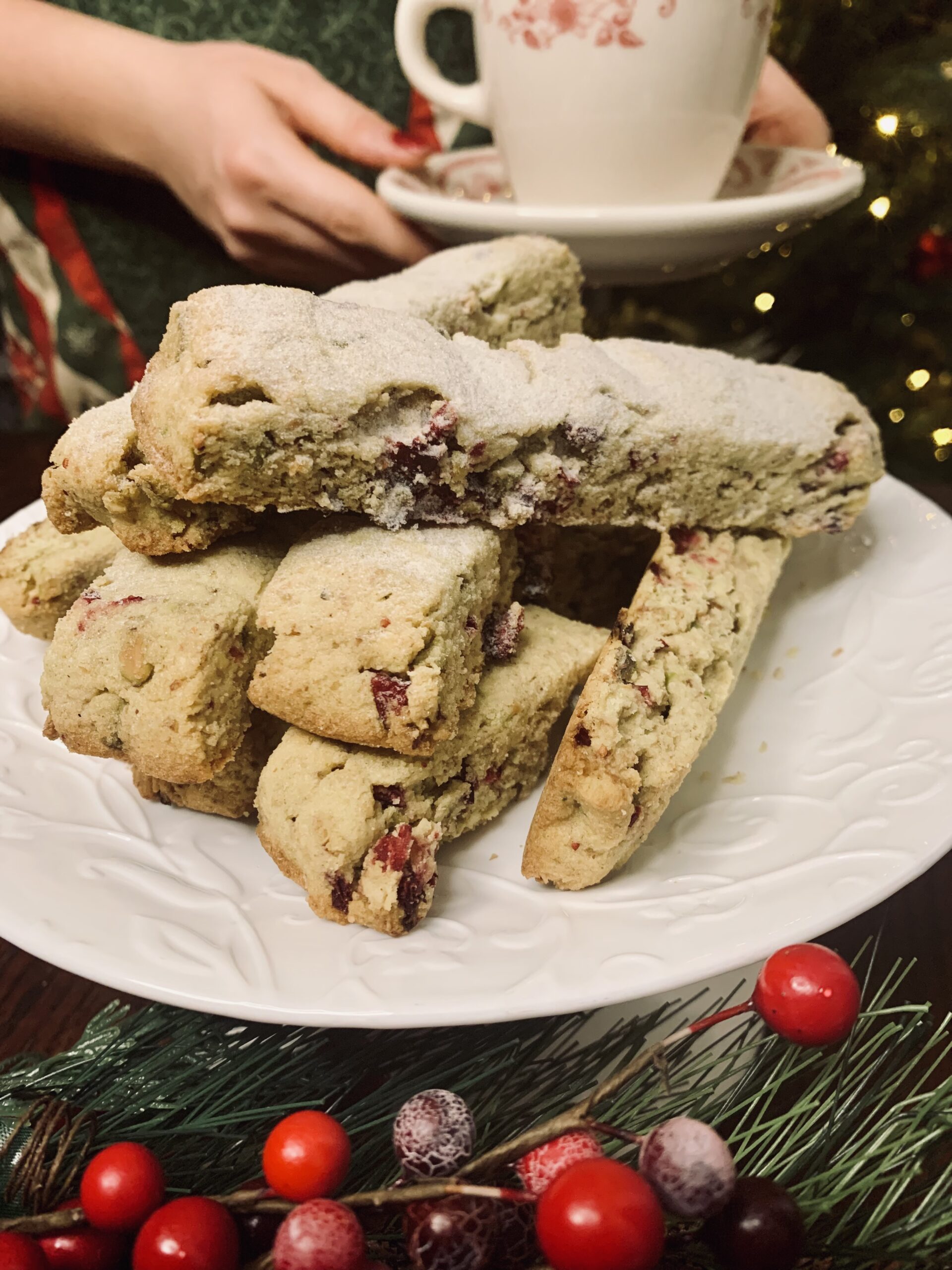 Pistachio Cranberry Biscotti- THM S